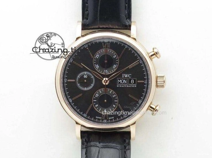 MIROTIME 0125 Popular Big Pilot Real PR IW502706 RG YLF 1:1 Best Edition Brown Dial On Calfskin Strap A 7223